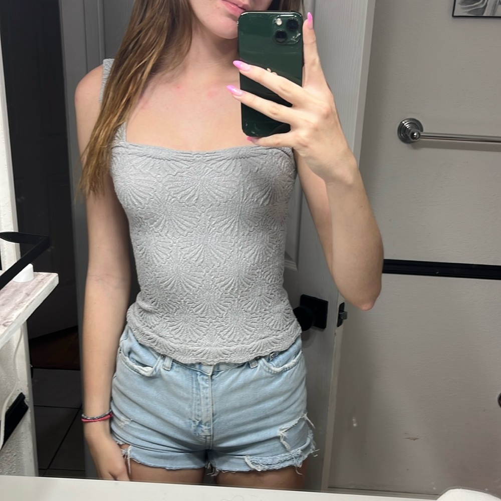 free people scalloped tank